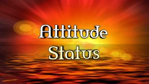 Read more about the article Attitude Status